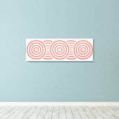 Toile enveloppée avec Cercles Concentrés Conceptio (Insitu (Plancher de Bois))