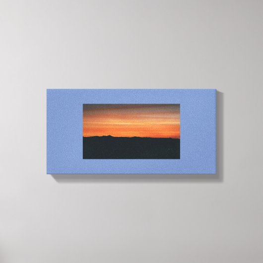 Toile enveloppée avec scène couchée de soleil (Recto)