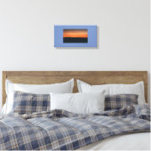 Toile enveloppée avec scène couchée de soleil (Insitu(Chambre))