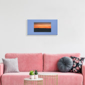 Toile enveloppée avec scène couchée de soleil (Insitu(Salon))