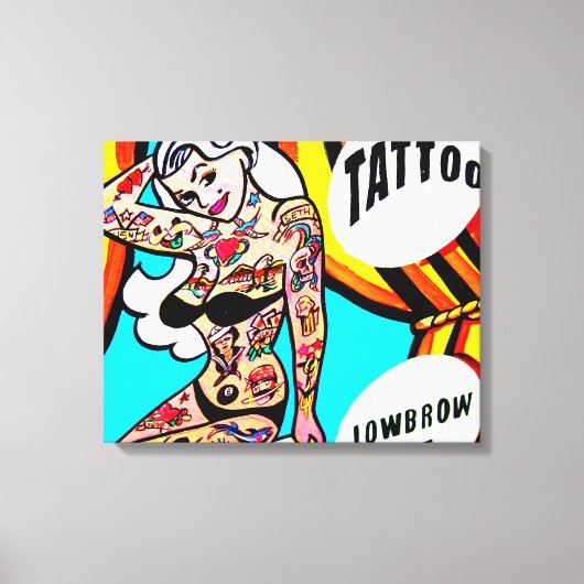 toile enveloppée blonde tatouée (Recto)