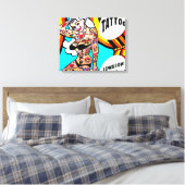 toile enveloppée blonde tatouée (Insitu(Chambre))