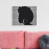 Toile Enveloppée Centrale Afro (Insitu(Salon))