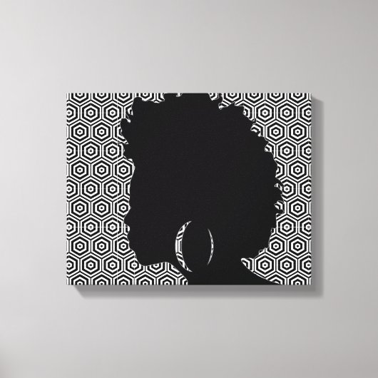 Toile Enveloppée Centrale Afro (Recto)