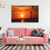 Toile Enveloppée coucher de soleil (Insitu(Salon))
