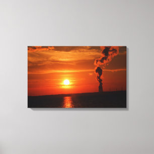 Toile Enveloppée coucher de soleil