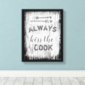 toile enveloppée cuisine mur art mignon citation (Insitu (Plancher de Bois))