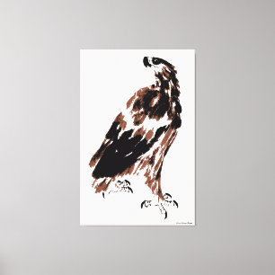 Toile enveloppée d'aigle