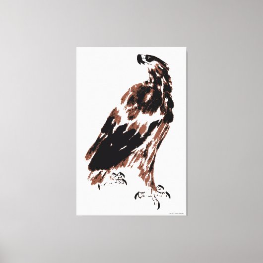 Toile enveloppée d'aigle (Recto)