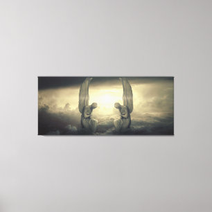 toile enveloppée d'anges nuageux