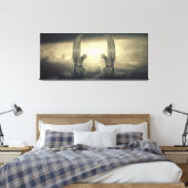 toile enveloppée d'anges nuageux (Insitu(Chambre))