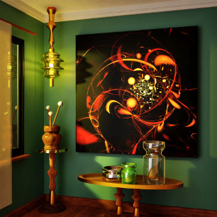 Toile Enveloppée D'Art Abstrait