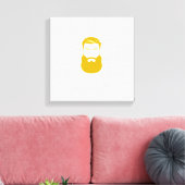 Toile enveloppée de barbe jaune (Insitu(Salon))