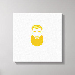 Toile enveloppée de barbe jaune