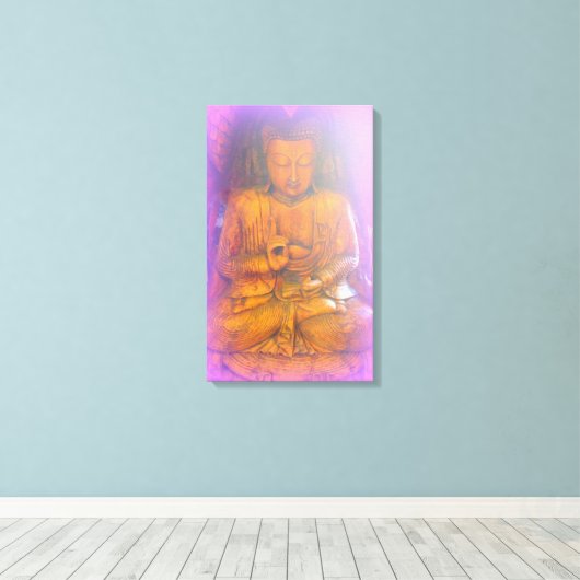 toile enveloppée de bouddha d'aura violette (Insitu (Plancher de Bois))