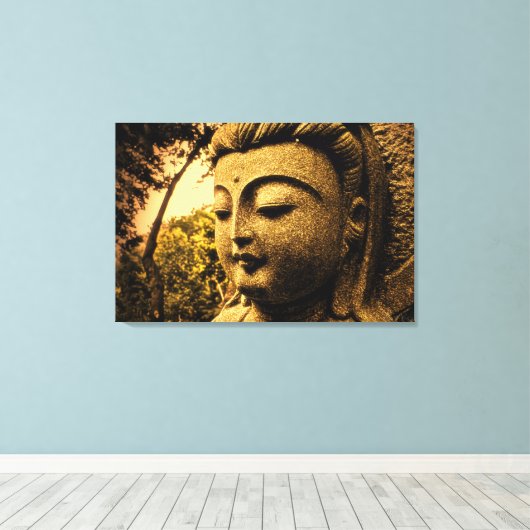 Toile enveloppée de bouddha paisible (Insitu (Plancher de Bois))