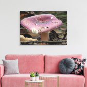 Toile enveloppée de champignons violets (Insitu(Salon))