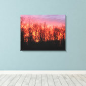 Toile enveloppée de Firey Sunrise (Insitu (Plancher de Bois))