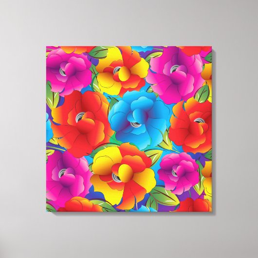 Toile enveloppée de fleurs en gras (Recto)