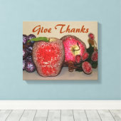 Toile enveloppée de fruits frais (Insitu (Plancher de Bois))