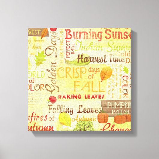 Toile Enveloppée De Happy Fall (Recto)