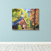 Toile enveloppée de la chapelle de Yosemite (Insitu (Plancher de Bois))