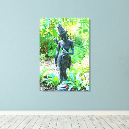 toile enveloppée de la déesse du jardin (Insitu (Plancher de Bois))