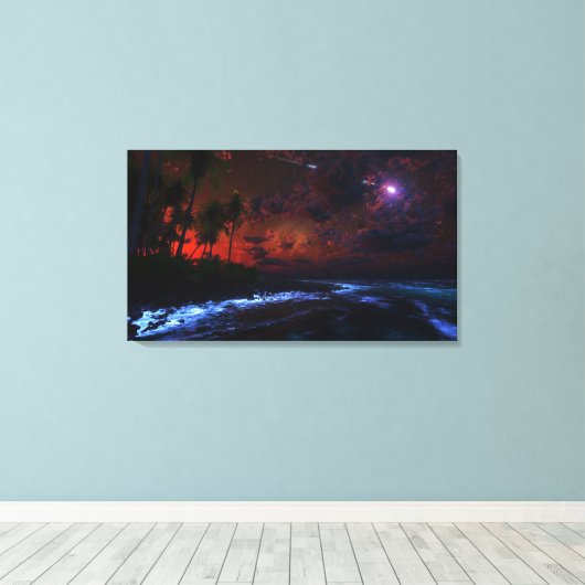 Toile Enveloppée De La Nuit (Insitu (Plancher de Bois))