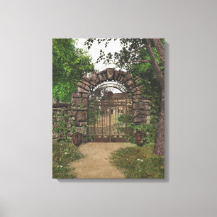 Toile Enveloppée de la porte de jardin