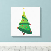 Toile enveloppée de l'arbre de Noël (Insitu (Plancher de Bois))