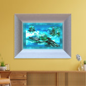 Toile Enveloppée De L'Espoir (Insitu(Salon))