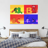 toile enveloppée de lettres pour enfants (Insitu(Chambre))