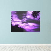 Toile Enveloppée De Lever De Soleil Violet (Insitu (Plancher de Bois))