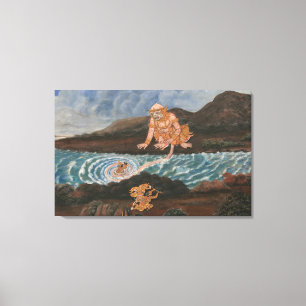 toile enveloppée de l'histoire asiatique