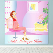 Toile enveloppée de maman Maternité (Insitu (Plancher de Bois))