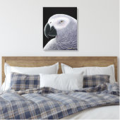 Toile enveloppée de perroquet gris d'Afrique (Insitu(Chambre))