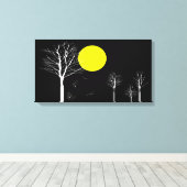 Toile Enveloppée de Pleine lune (Insitu (Plancher de Bois))