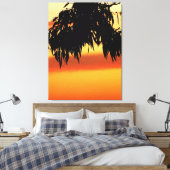 Toile enveloppée de soleil de silhouette australie (Insitu(Chambre))