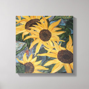 Toile enveloppée de tournesol