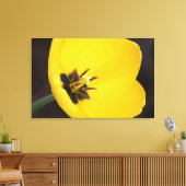Toile enveloppée de tulipe jaune ouverte (Insitu(Salon))
