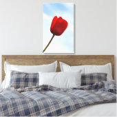 Toile enveloppée de tulipe rouge (Insitu(Chambre))