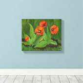 Toile Enveloppée De Tulipes Rouges (Insitu (Plancher de Bois))