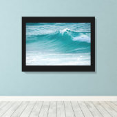 toile enveloppée de vagues océaniques (Insitu (Plancher de Bois))