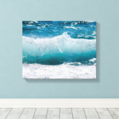 toile enveloppée de vagues océaniques (Insitu (Plancher de Bois))