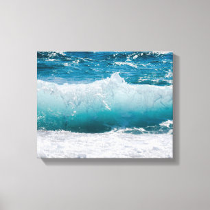 toile enveloppée de vagues océaniques