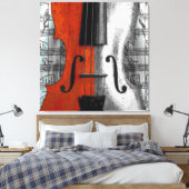 Toile Enveloppée De Violon (Insitu(Chambre))