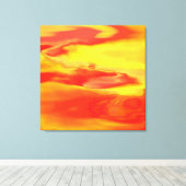 Toile enveloppée d'eau de feu (Insitu (Plancher de Bois))