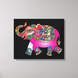 toile enveloppée d'éléphant ornemental