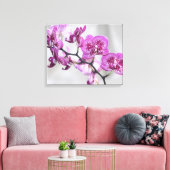 Toile Enveloppée D'Orchidées Roses (Insitu(Salon))