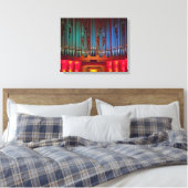 Toile enveloppée d'orgue colorée (Insitu(Chambre))